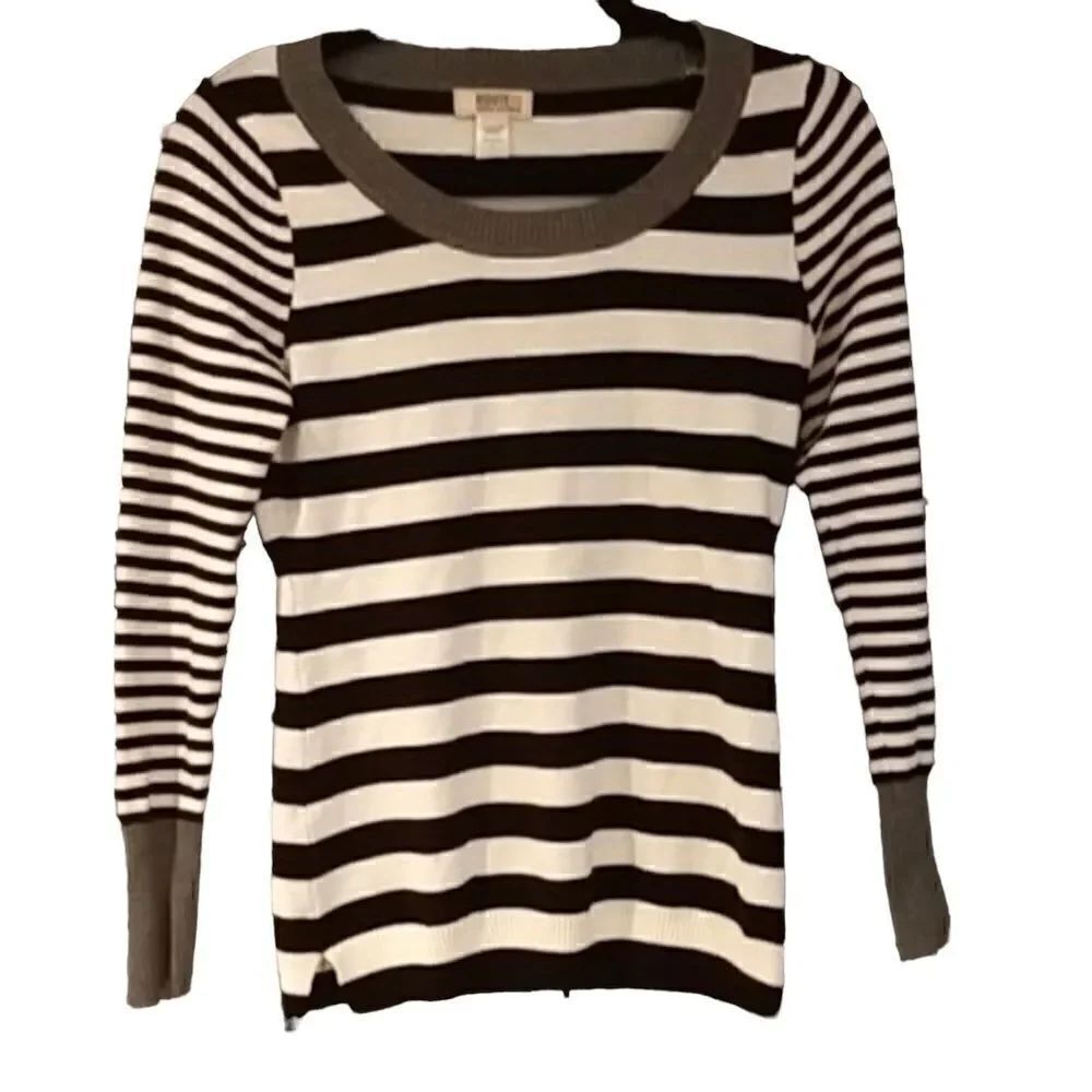 Black & white striped sweater route 66 sz S